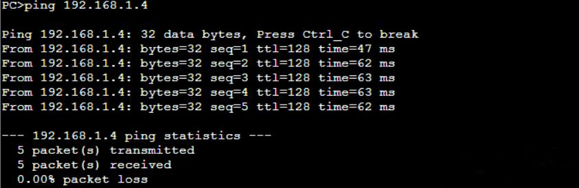 验证中继接口配置
